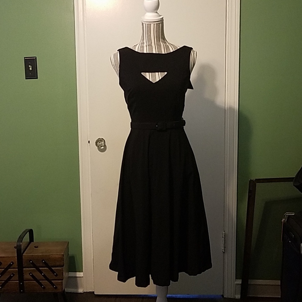 Black swing dress